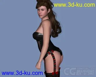 3D打印模型DAZ3D - Poser - LF Corset Donna, Nuova Donna, Caress for V4的图片