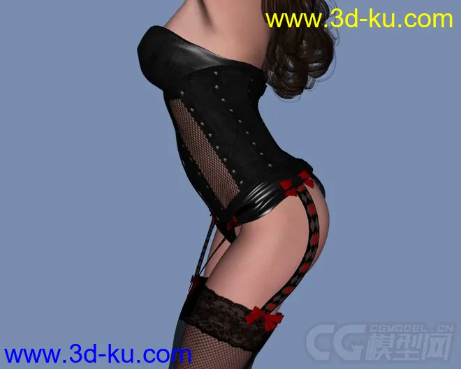 DAZ3D - Poser - LF Corset Donna, Nuova Donna, Caress for V4模型的图片14