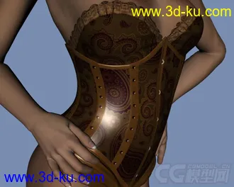3D打印模型DAZ3D - Poser - LF Corset Donna, Nuova Donna, Caress for V4的图片