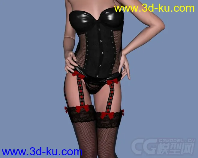 DAZ3D - Poser - LF Corset Donna, Nuova Donna, Caress for V4模型的图片25