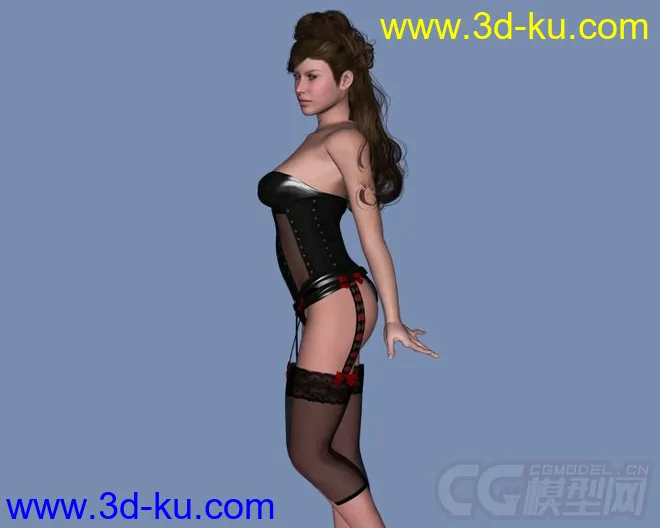 DAZ3D - Poser - LF Corset Donna, Nuova Donna, Caress for V4模型的图片28