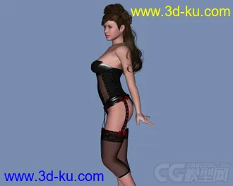 3D打印模型DAZ3D - Poser - LF Corset Donna, Nuova Donna, Caress for V4的图片