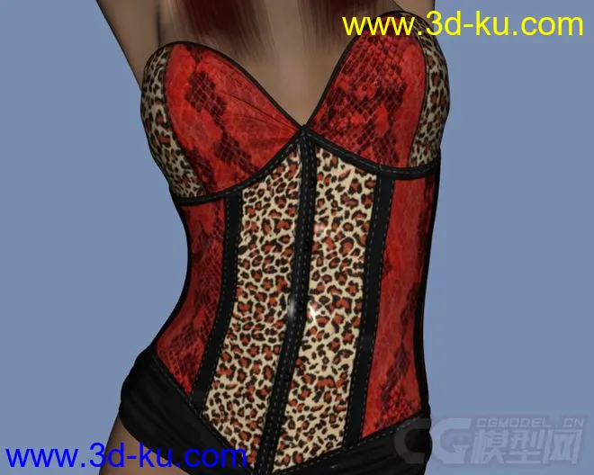 DAZ3D - Poser - LF Corset Donna, Nuova Donna, Caress for V4模型的图片30