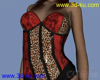 3D打印模型DAZ3D - Poser - LF Corset Donna, Nuova Donna, Caress for V4的图片