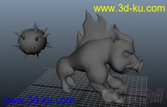 3D打印模型野猪的图片