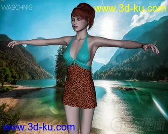 3D打印模型3D age- Sexy Dress II for V4 + Double Deal的图片
