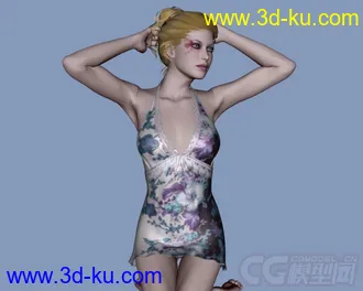 3D打印模型3D age- Sexy Dress II for V4 + Double Deal的图片