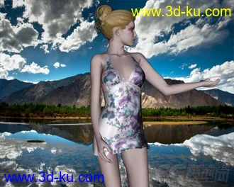 3D打印模型3D age- Sexy Dress II for V4 + Double Deal的图片