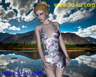 3D打印模型3D age- Sexy Dress II for V4 + Double Deal的图片