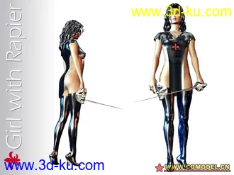 3D打印模型Girl with Rapier的图片