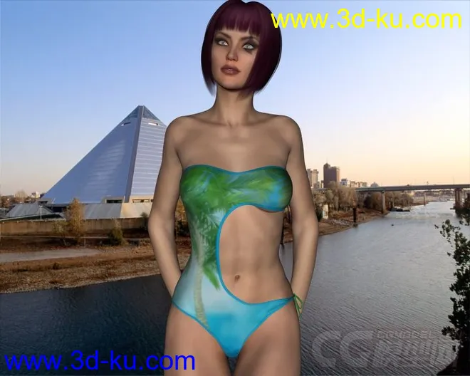 DAZ3D - Poser - Tango Swimwear G2F模型的图片2