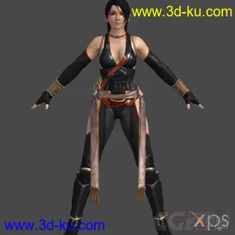 3D打印模型(ER) DOA5 - Momiji - Hidden Black Flower的图片