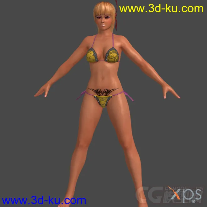 DOA5_Ayane_hot_getaway_ganguro模型的图片1