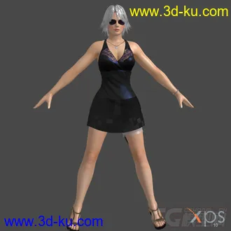 3D打印模型DOA5_Christie_Evening_Dress_by_darkblueking的图片