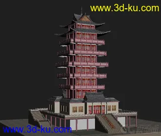 3D打印模型神农阁的图片