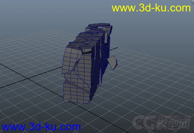 破碎坍塌废墟墙体模型的图片3