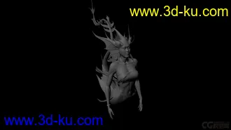 3D打印模型人鱼献上，希望大家喜欢的图片