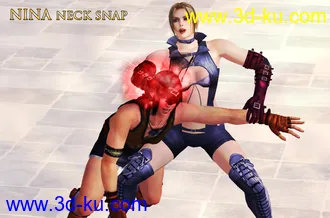 3D打印模型Nina Williams Pose Collection(21_30)的图片