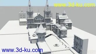 3D打印模型教堂的图片
