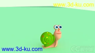 3D打印模型卡通小蜗牛，赚点积分~~~的图片