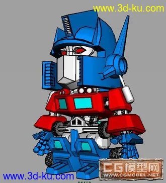 3D打印模型自几做的汽车人看看可爱不的图片