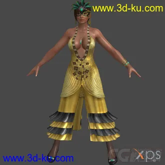 3D打印模型DOA5_Lisa_Hamilton_Barbie_Doll_V2_swim的图片