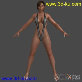 3D打印模型DOA5_Lisa_Hamilton_Barbie_Doll_V2_swim的图片
