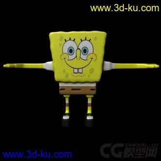 3D打印模型海绵宝宝的图片
