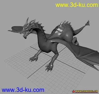 精致的龙模型+OBJ格式的图片