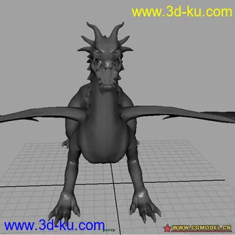 精致的龙模型+OBJ格式的图片