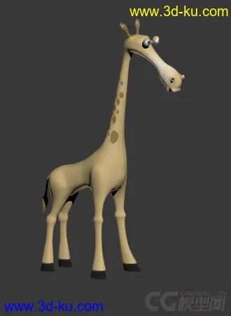 3D打印模型卡通版长颈鹿的图片