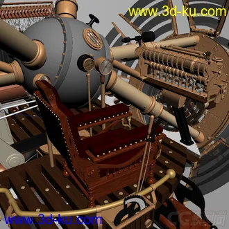 3D打印模型The Time Machine full textured for 3DSMax 2012 MentalRAY的图片