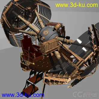 3D打印模型The Time Machine full textured for 3DSMax 2012 MentalRAY的图片