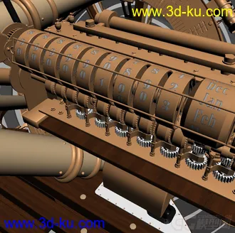 3D打印模型The Time Machine full textured for 3DSMax 2012 MentalRAY的图片