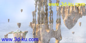 3D打印模型天空之城的一个场景  动画可以自己改的的图片