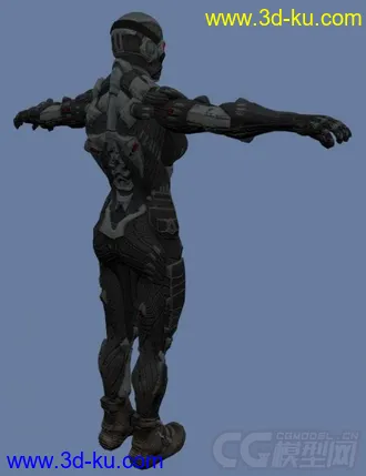 3D打印模型Female Nanosuit Crysis 2 character rig with textures的图片