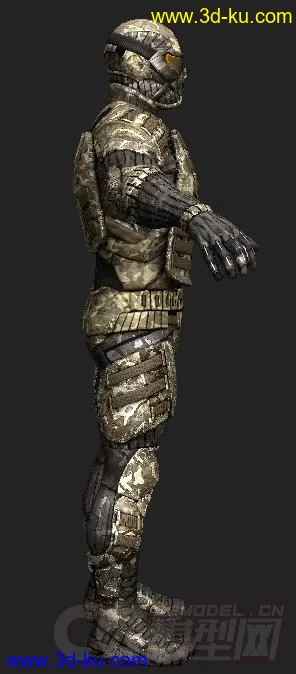 3D打印模型Male - Nanosuit Asia - Crysis 2 character rig with textures的图片