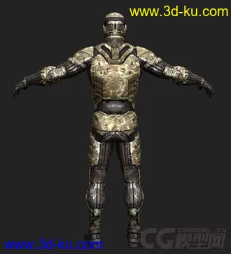 3D打印模型Male - Nanosuit Asia - Crysis 2 character rig with textures的图片
