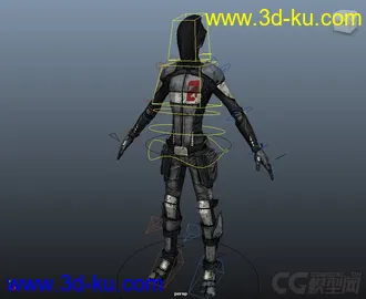 3D打印模型Zer0 Assassin Rig with texures (Maya2013)的图片