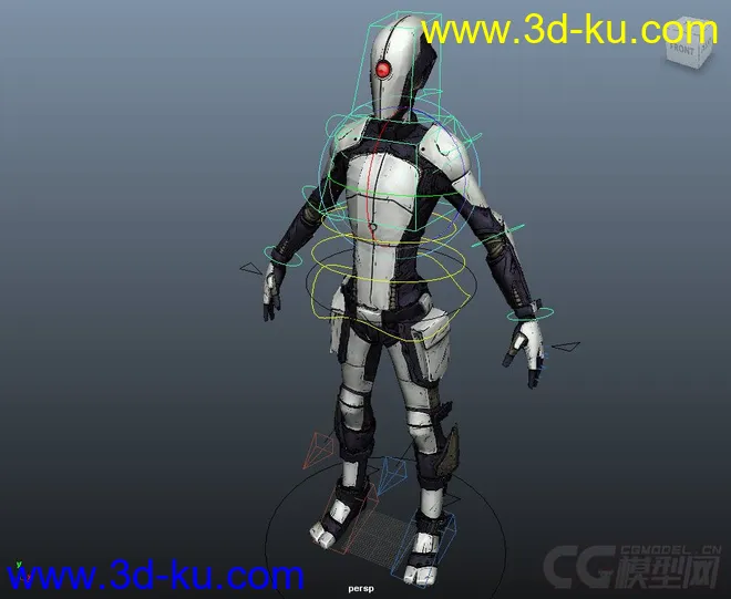 Zer0 Rig with texures (Maya2013)模型的图片2