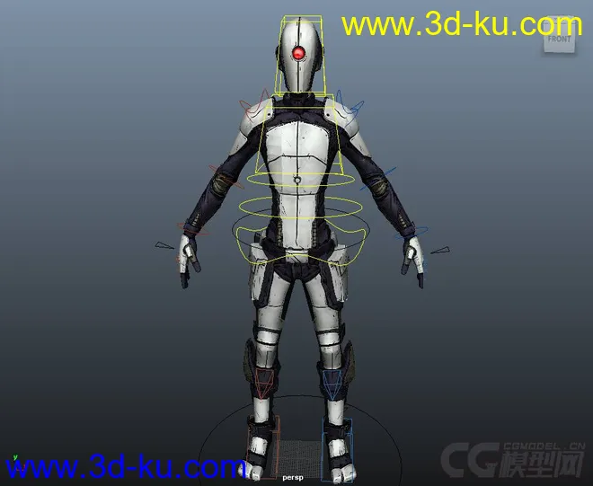 Zer0 Rig with texures (Maya2013)模型的图片3