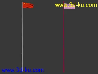 3D打印模型国旗  有动画的图片