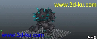 3D打印模型石头怪BOSS一套动作带贴图材质的图片
