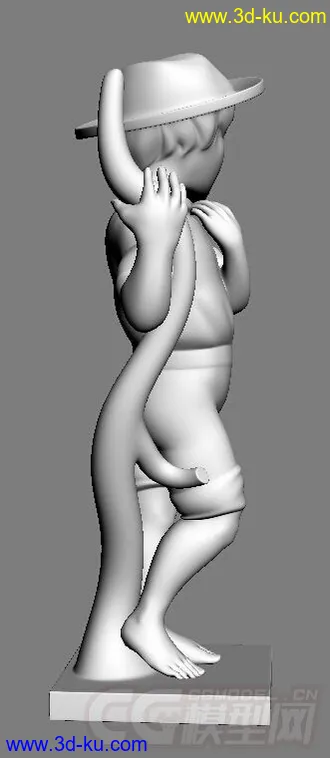 西方雕塑模型，可用于3D打印，内含OBJ+STL+3DS文件。的图片