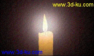 3D打印模型模拟烛光光晕的图片