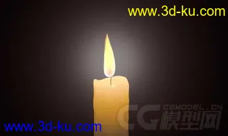 3D打印模型模拟烛光光晕的图片