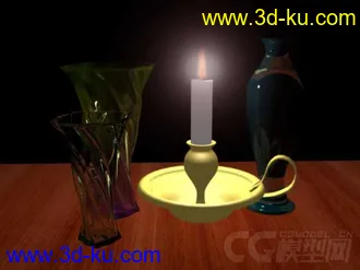 3D打印模型模拟烛光光晕的图片