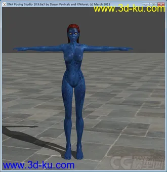 3D打印模型X战警——魔形女的图片