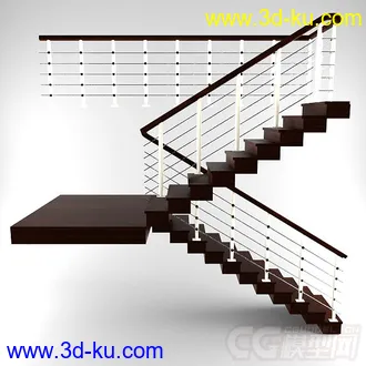 3D打印模型棕色欧式扶梯的图片