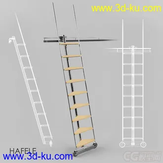 3D打印模型简洁型扶梯的图片
